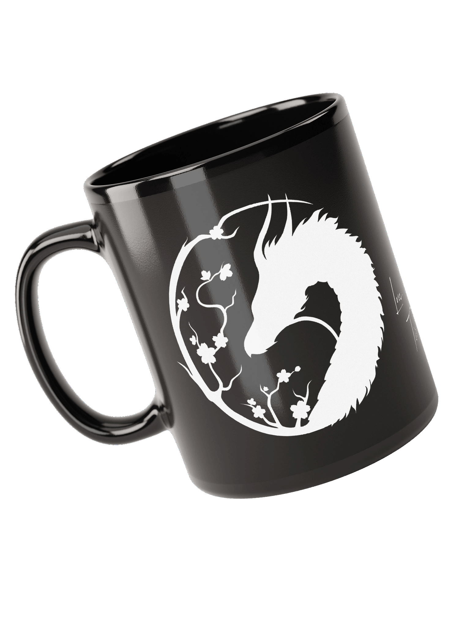 Broc's White Logo on Black Mug product image (6)