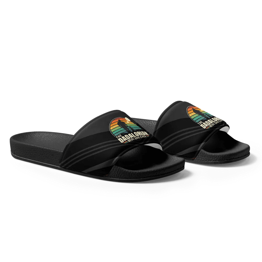 Sunset Dadalorian Best Dad Ever - Men's Slides product image (11)