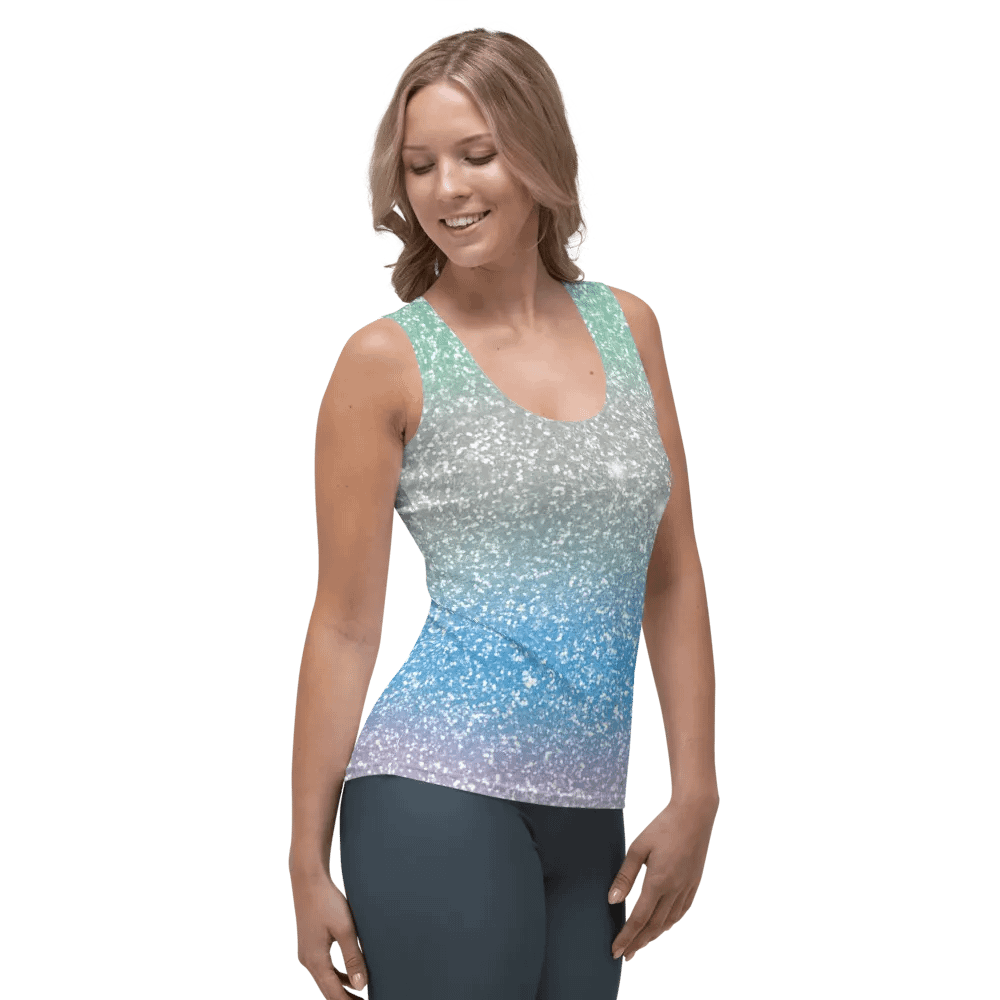 Glitter Unicorn Texture Design Tank Top (10) product image (6)