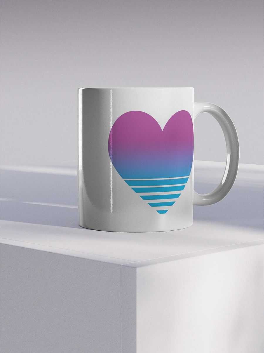 Vaporwave Heart Coffee Cup (Left-Handed) product image (3)