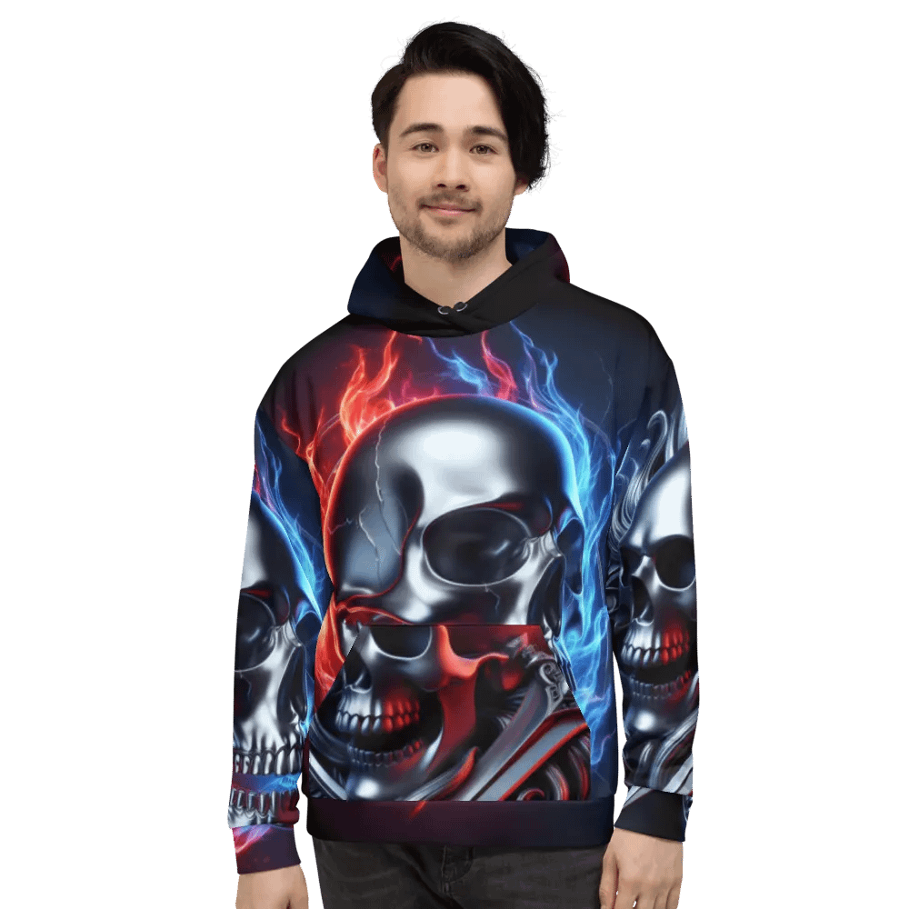 Inferno Reflection - Unisex Skull Hoodie #11 product image (2)