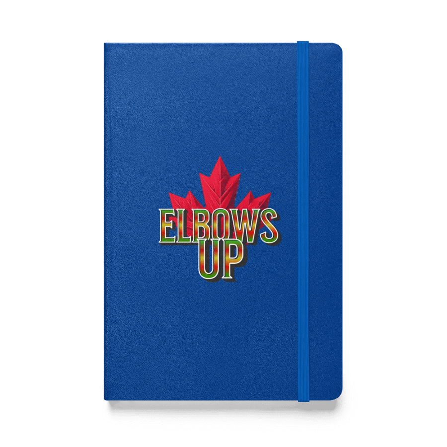 Elbows Up Maple Leaf Gradient Hardcover Notebook product image (1)