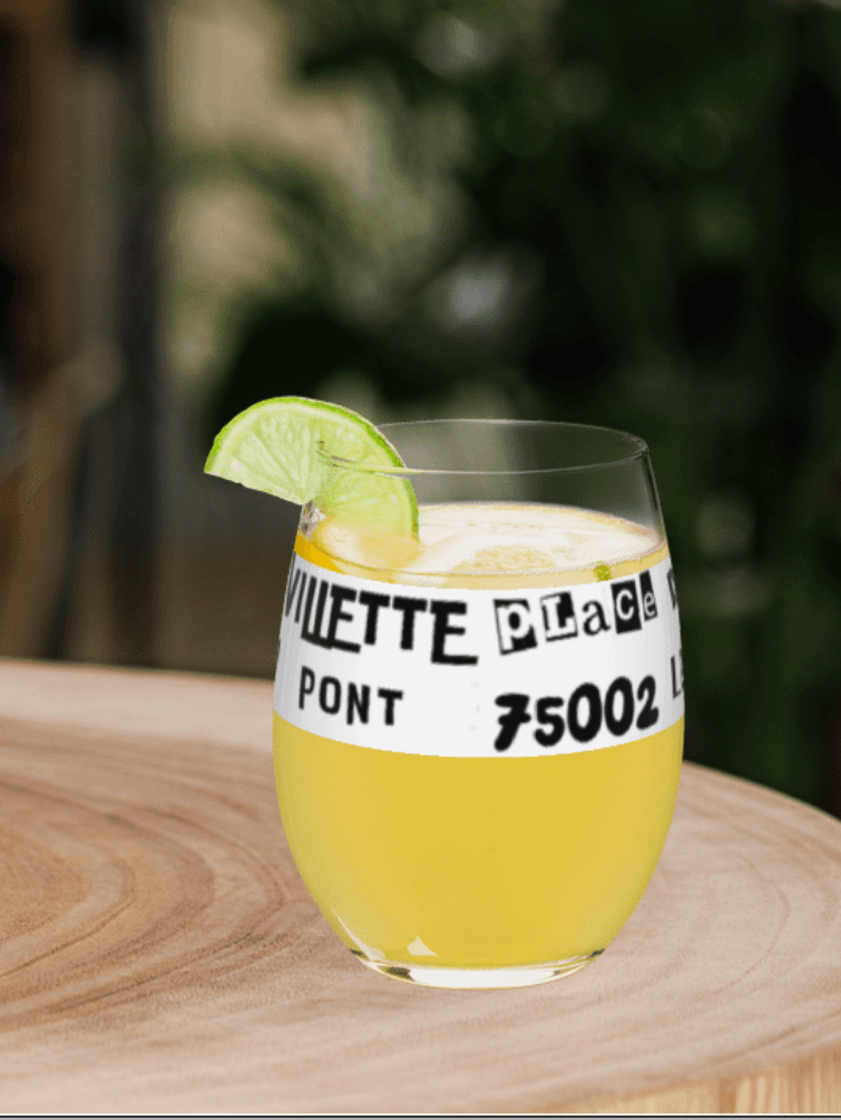 Paris Words • Pompidou • Glassware product image (4)