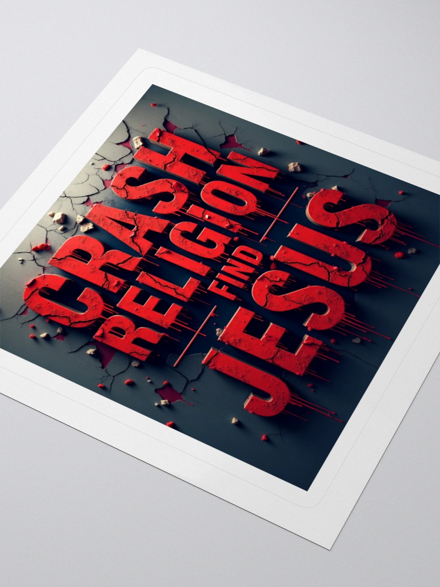 Crash Religion. Find Jesus. | Gritty Faith Sticker product image (7)