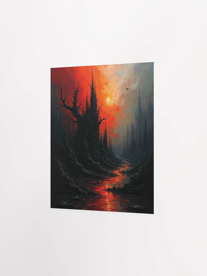 Gothic Sunset River Matte Poster product image (16)