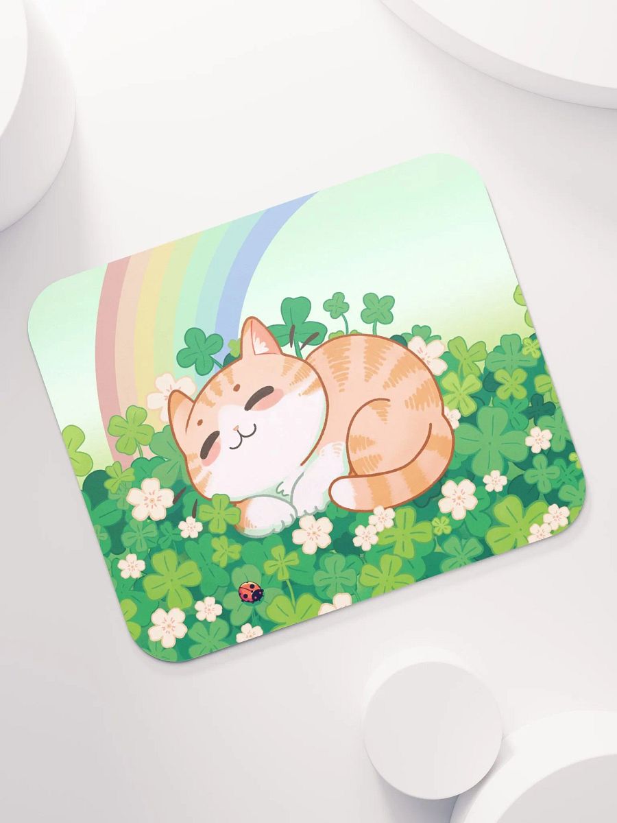Lucky cat St. Patrick Irish charm - mouse pad product image (7)
