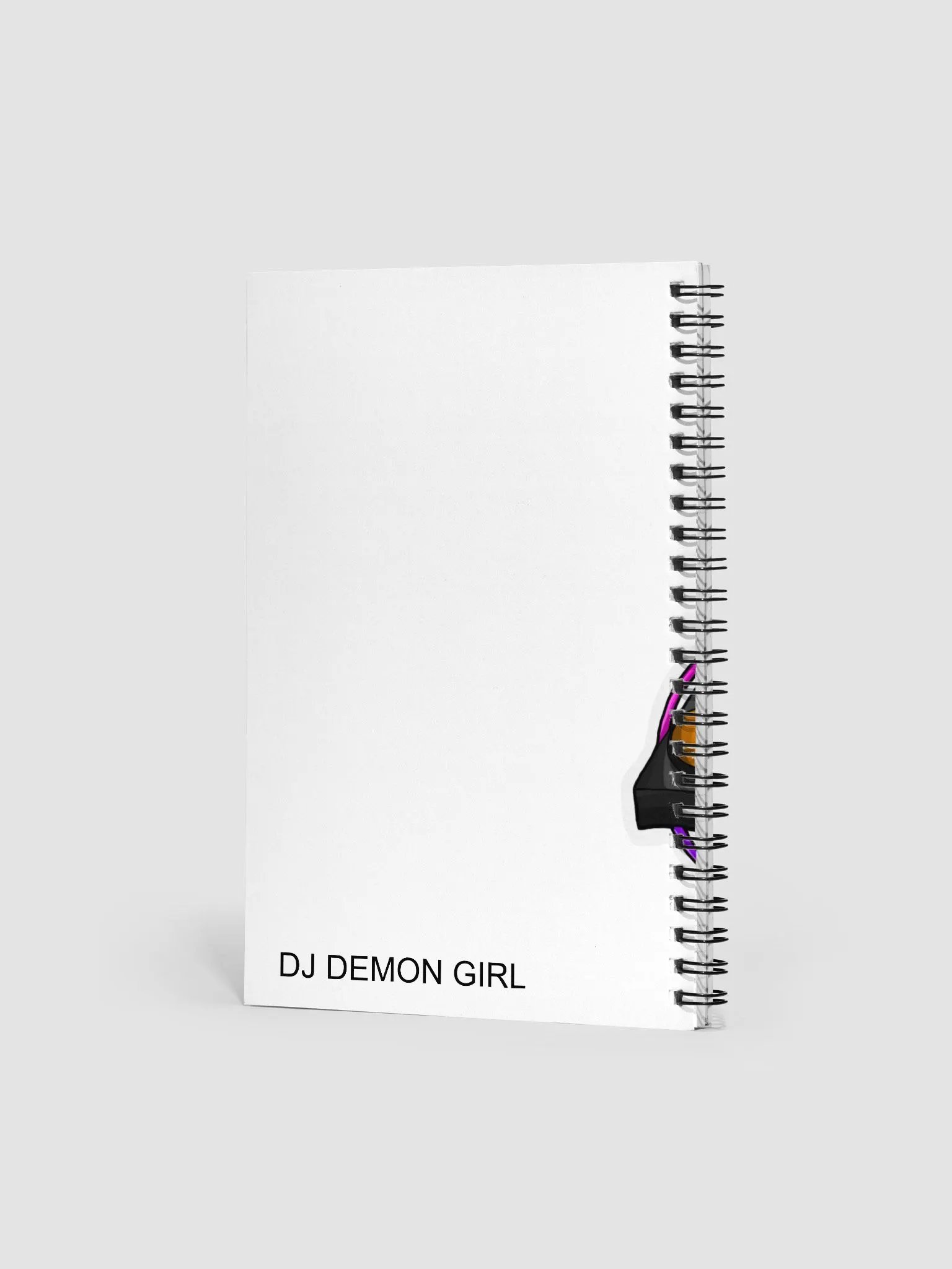 DJ Demon Girl Spiral Notebook product image (2)