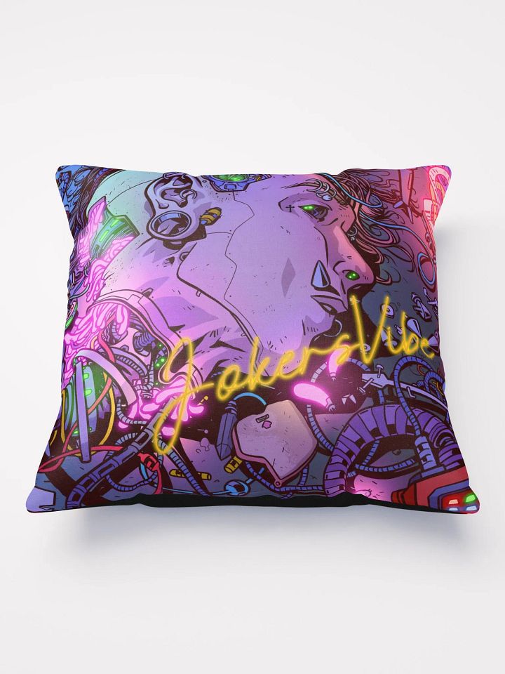 Broken Cyber Joker Pillow product image (1)
