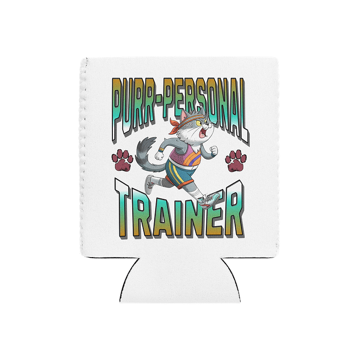 Purr Personal Trainer Cat Can Cooler product image (2)