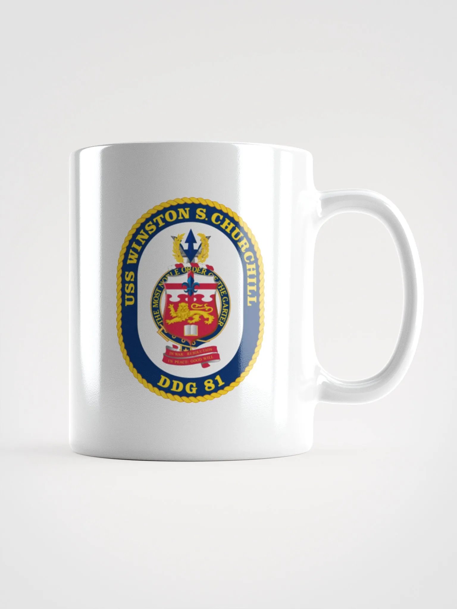USS Winston S. Churchill DDG 81: White Coffee Cup product image (1)