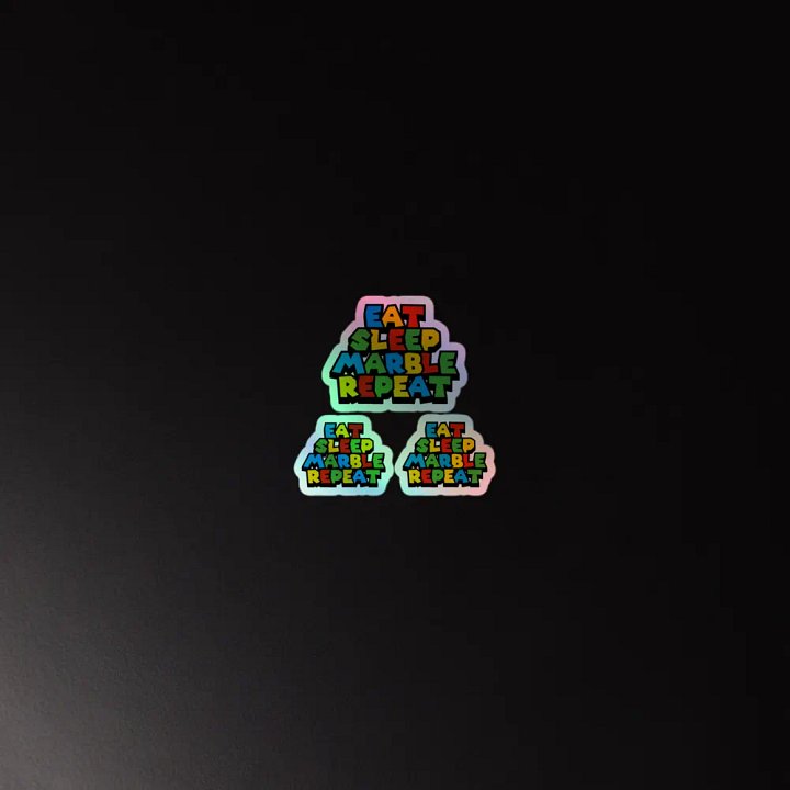 Eat Sleep Marble Repeat Sticker Set product image (2)