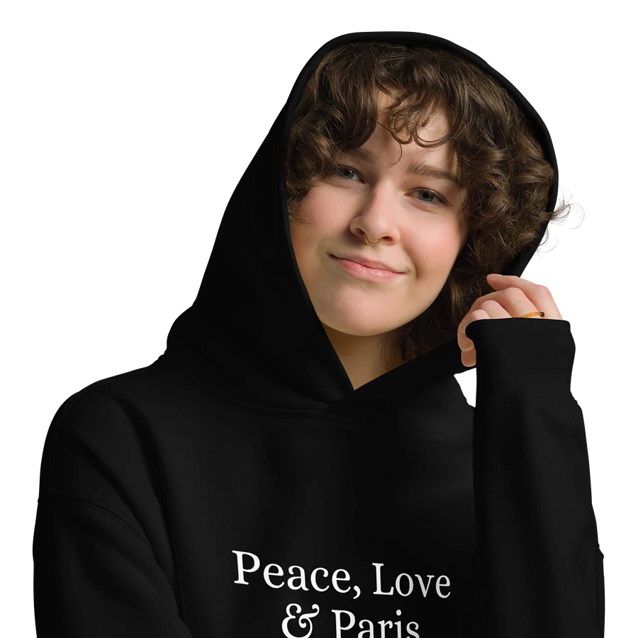 Peace, Love and Paris with Monuments Unisex Oversized Hoodie product image (9)