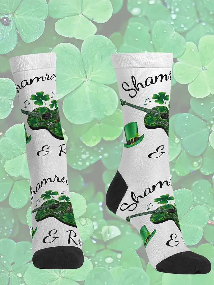 Shamrock & Roll Crew Socks product image (1)