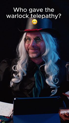 Warlock Spams Telepathy
Our theatrical warlock Nyx gained the power of telepathy, then promptly abused it. Our story may neve...