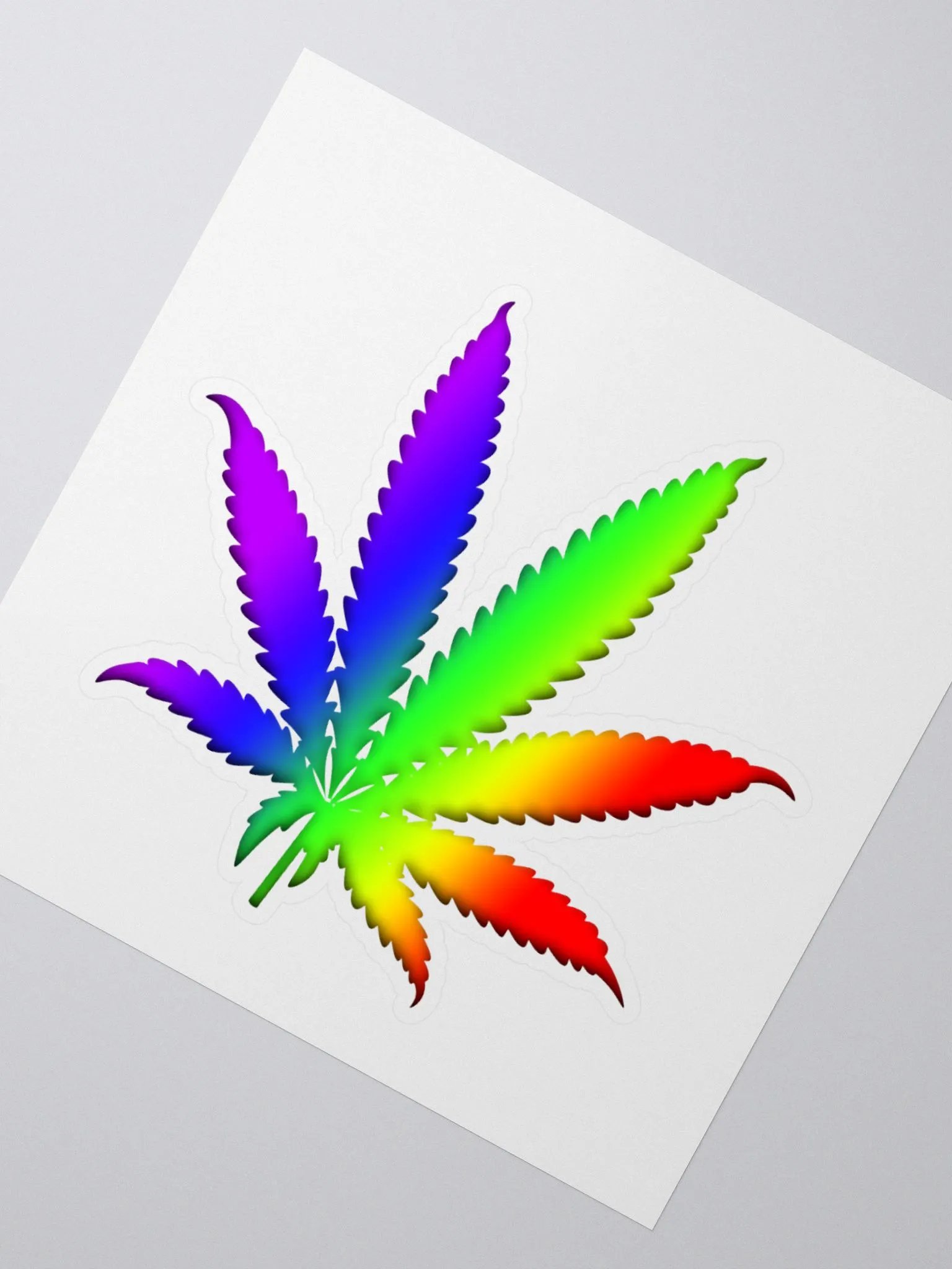 Rainbow Canna Leaf Sticker product image (2)
