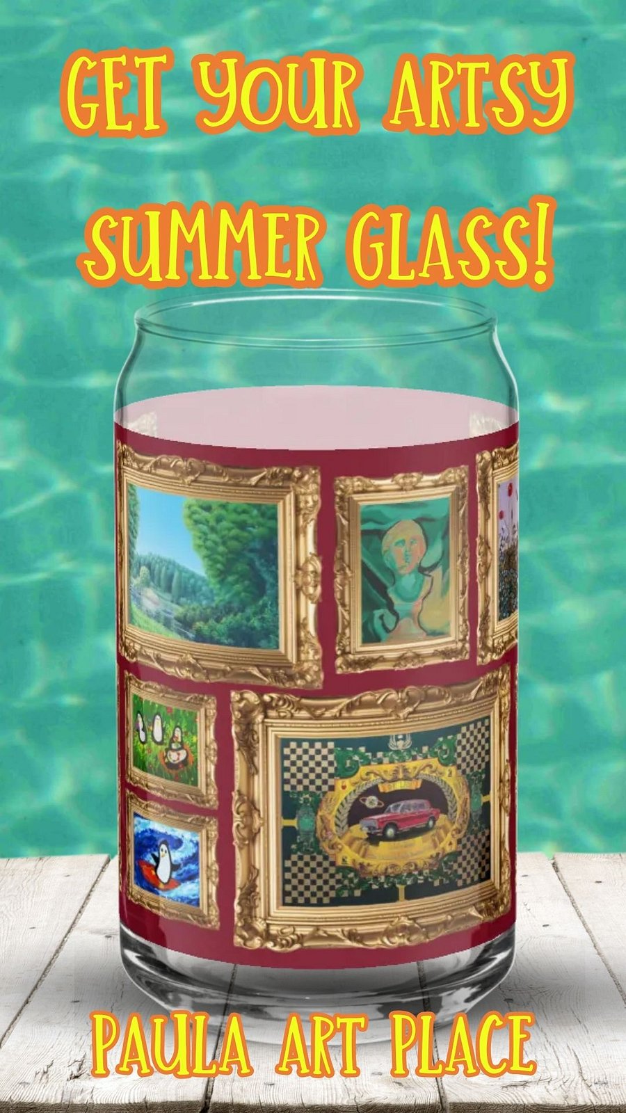 Golden Gallery Collection Can Shaped Glass product image (4)