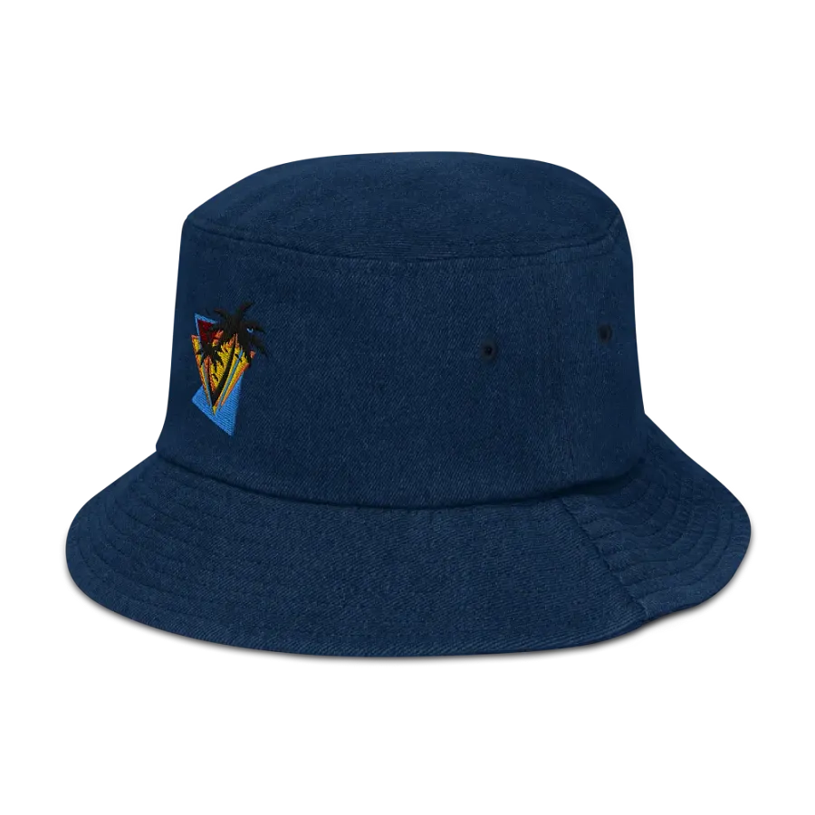 Sunset Vibes Denim Bucket Hat product image (4)