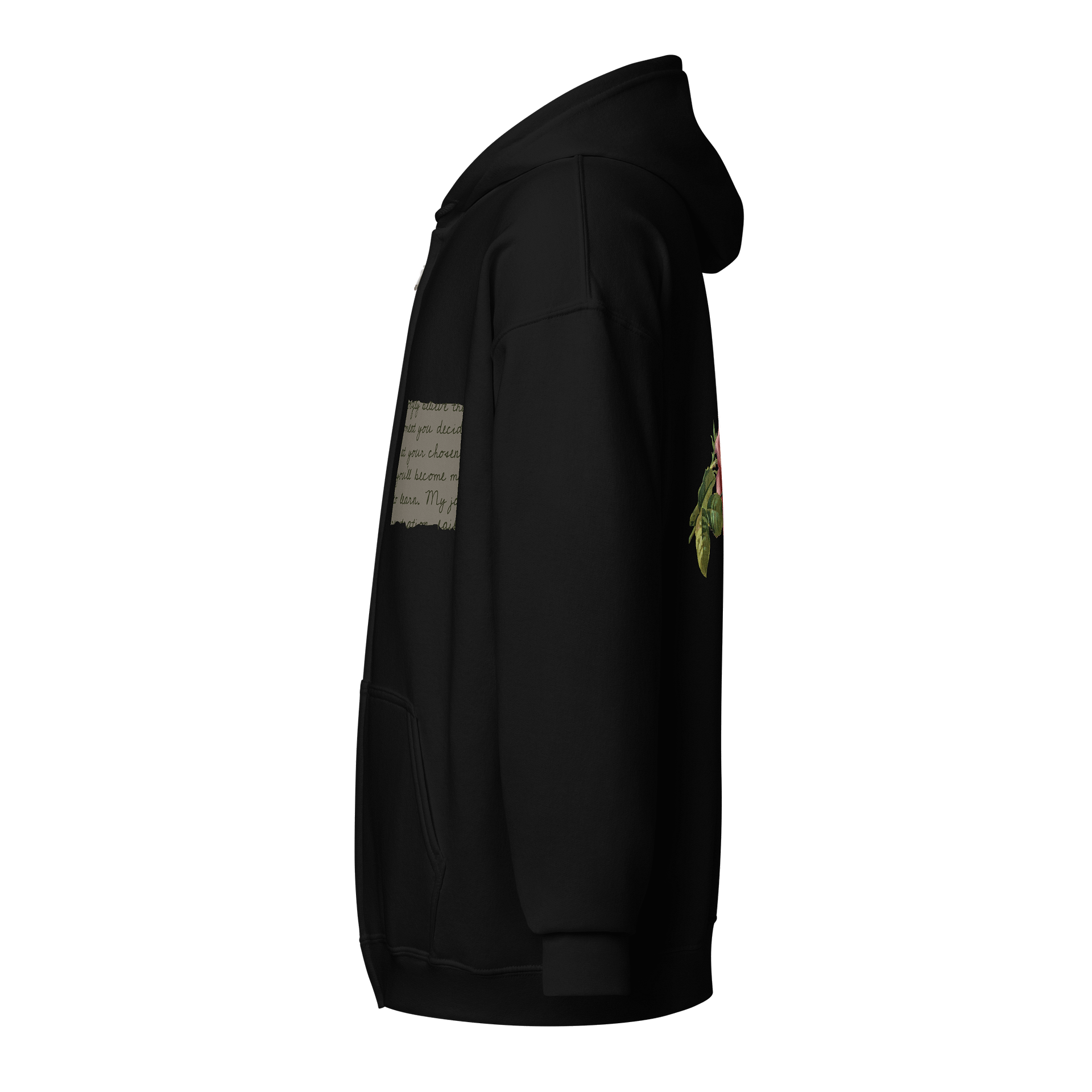 Letters Fleece Zip Up Hoodie product image (3)