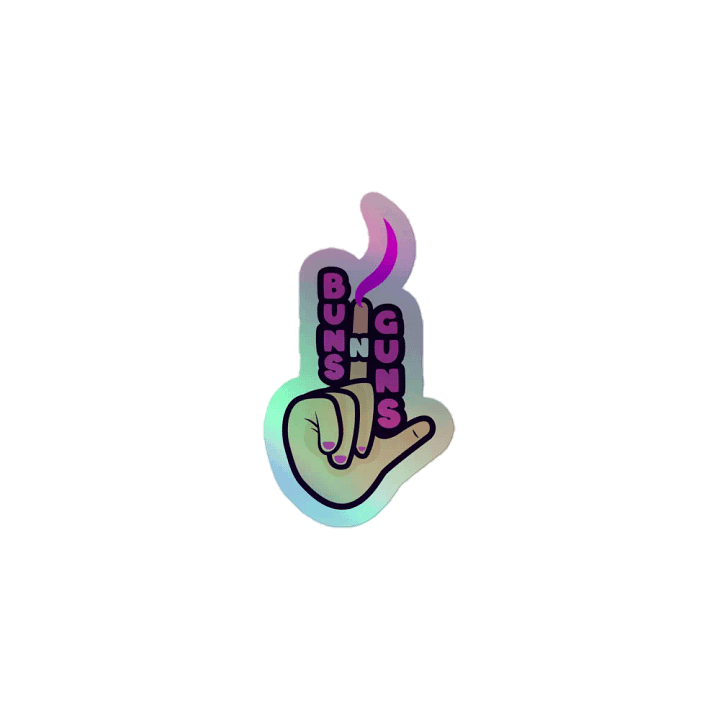 Holographic Buns n Guns Sticker product image (1)