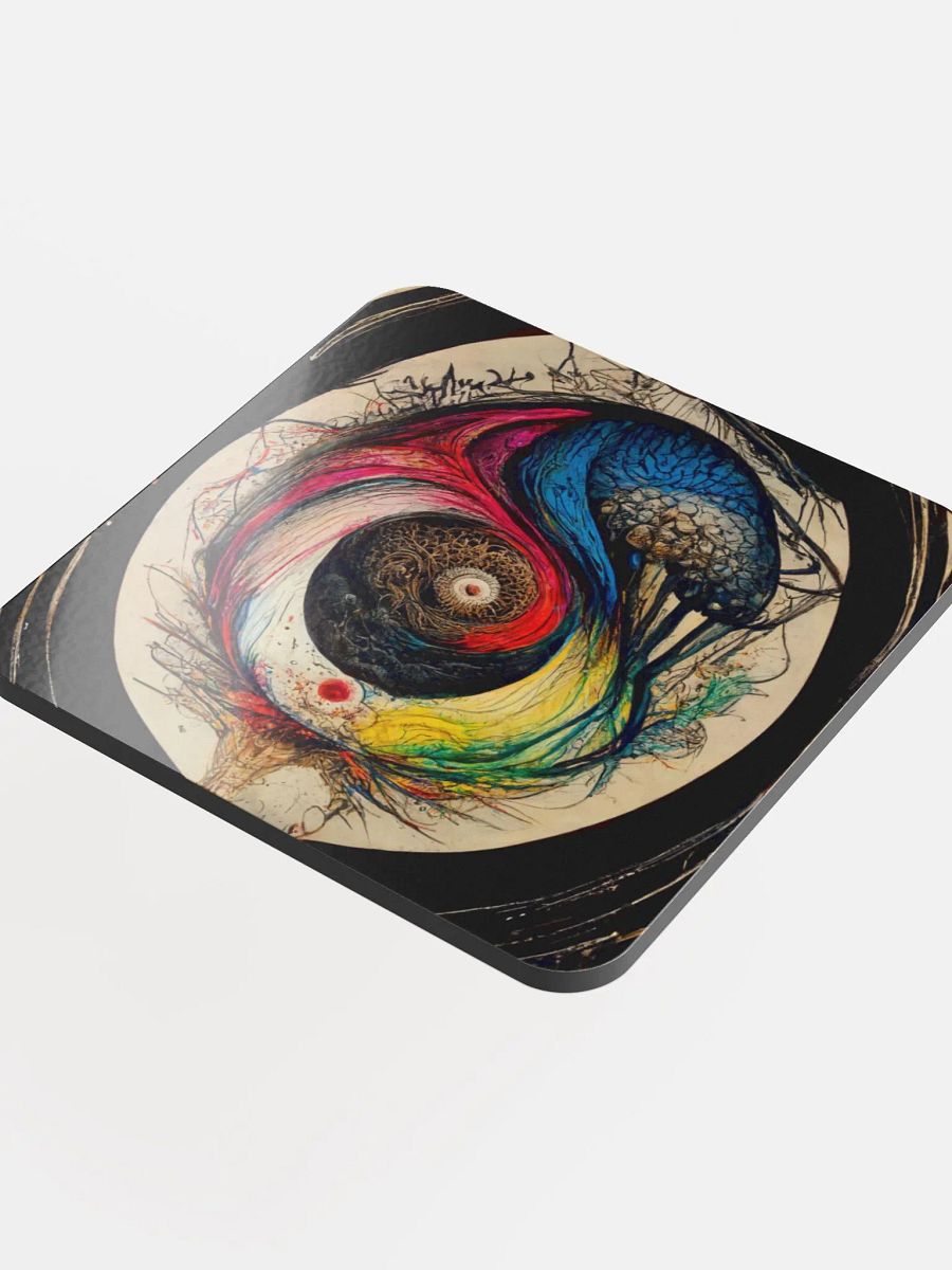 Cosmic Balance Glossed Cork Coaster product image (4)