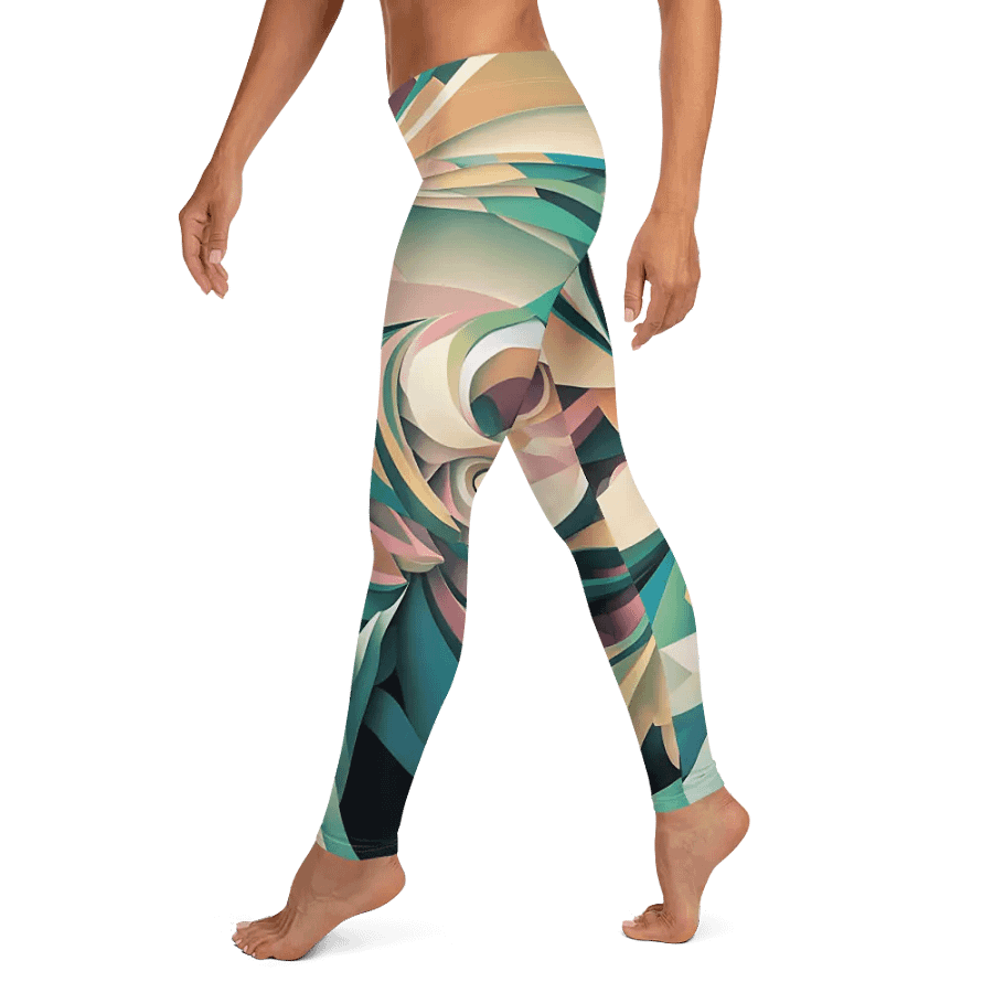 Abstract Lithographic Pattern Design leggings - V6 product image (4)