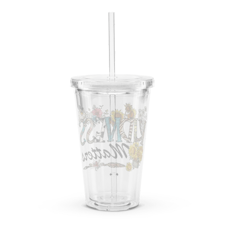Kindness Matters - Double Wall Clear Plastic Tumbler product image (2)