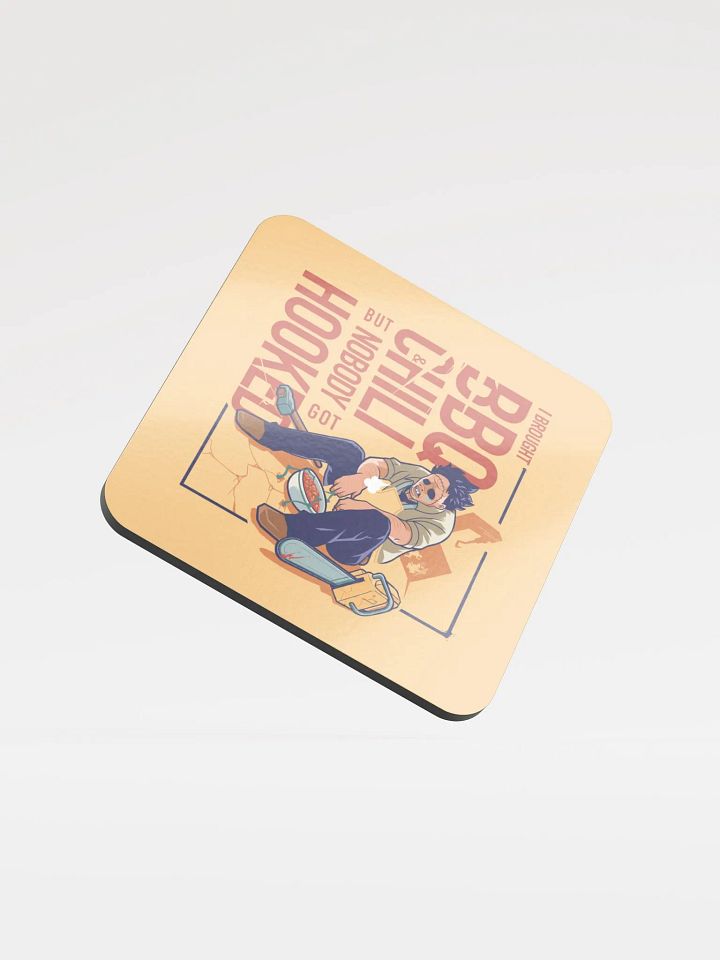 I Brought BBQ & Chili but... - Glossed Cork Coaster product image (1)