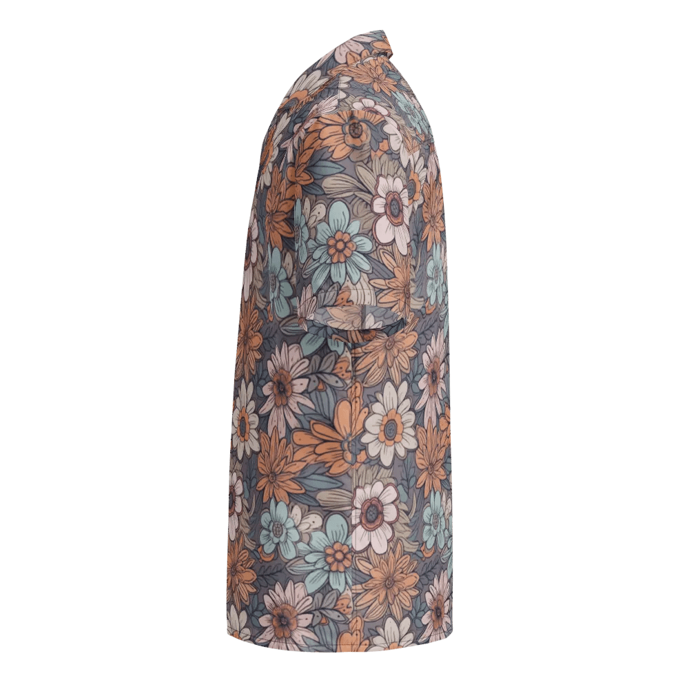 Retro Floral Pattern-Seamless Vintage Design Hawaiian Shirt product image (3)