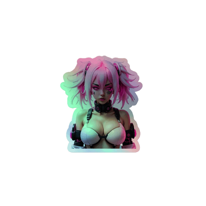 Cyberpink Holographic Sticker Set product image (1)