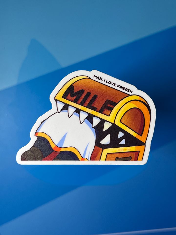 WoWoKo x Potato Fighters - Frieren - MILF (Man I Love Frieren) Mimic Chest - Sticker product image (2)