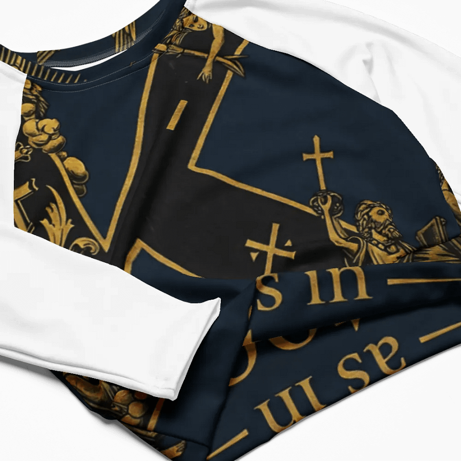K as in kleptocracy long sleeve crop top product image (4)