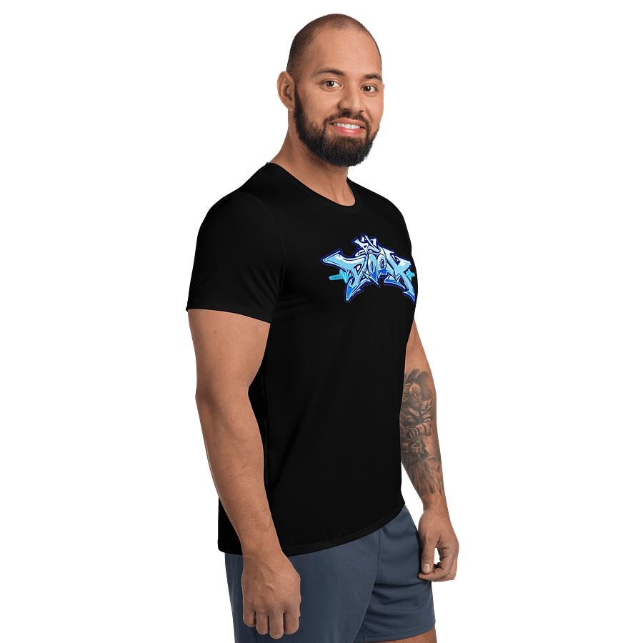 DJDocX Black Sports Tee - Light Blue Graff product image (4)