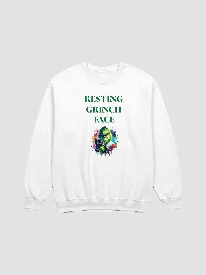 Resting Grinch Face Crewneck Sweatshirt product image (21)