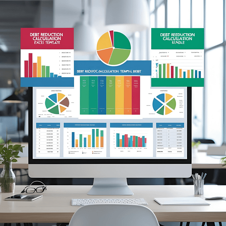Debt Reduction Calculation Excel Template Bundle product image (1)