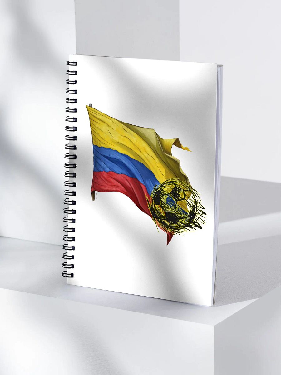 Colombian Flag Soccer Spiral Notebook product image (3)