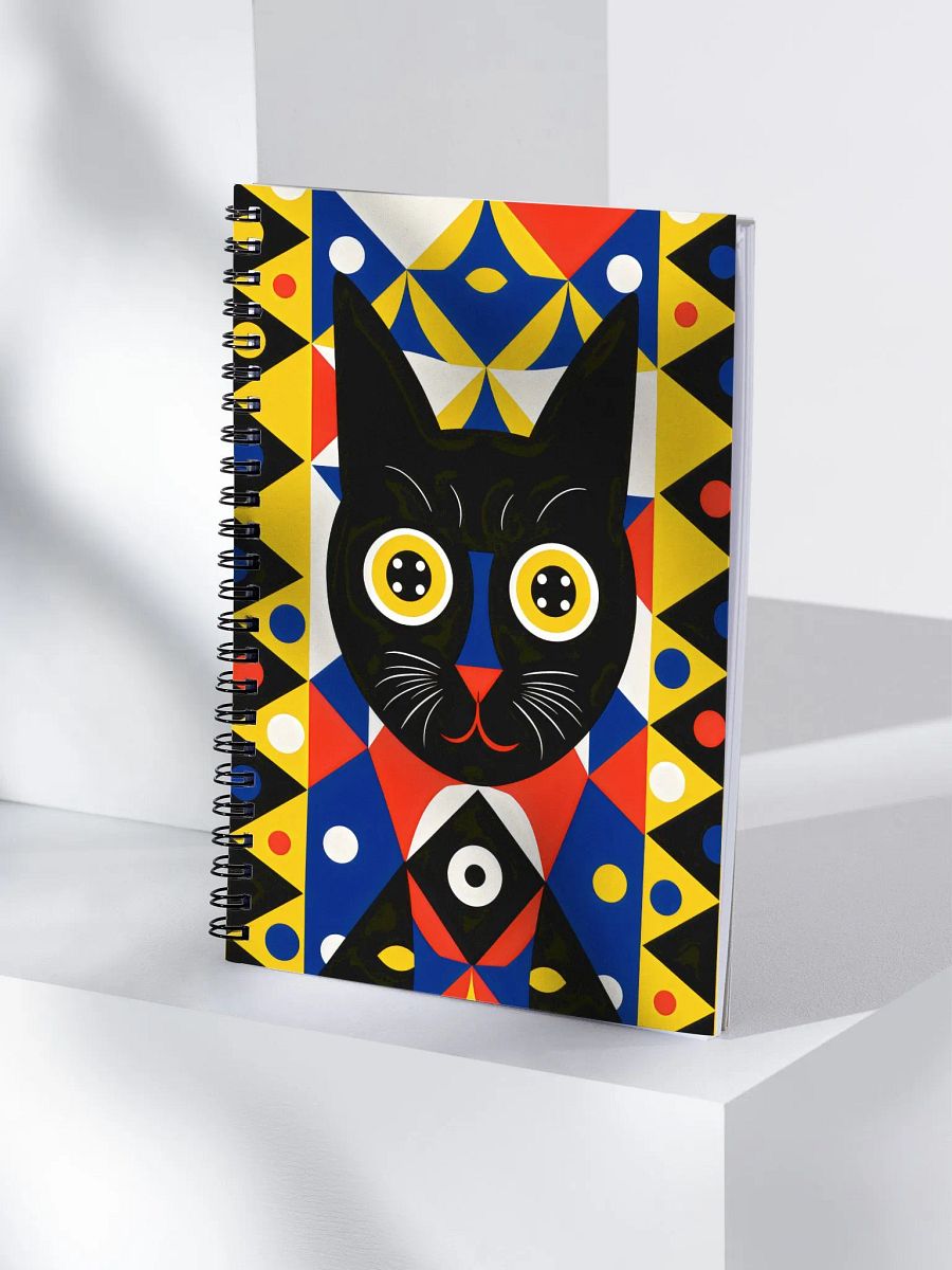 Kaleidoscopic Cat Dreams Spiral Notebook product image (4)