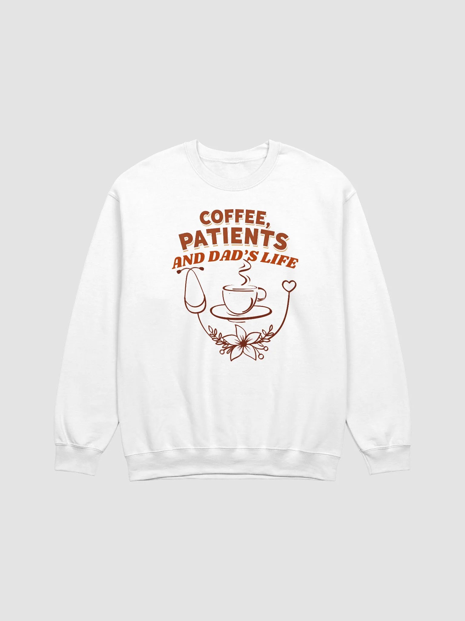 Coffee, Patients, and Dad's Life Crewneck Sweatshirt product image (2)