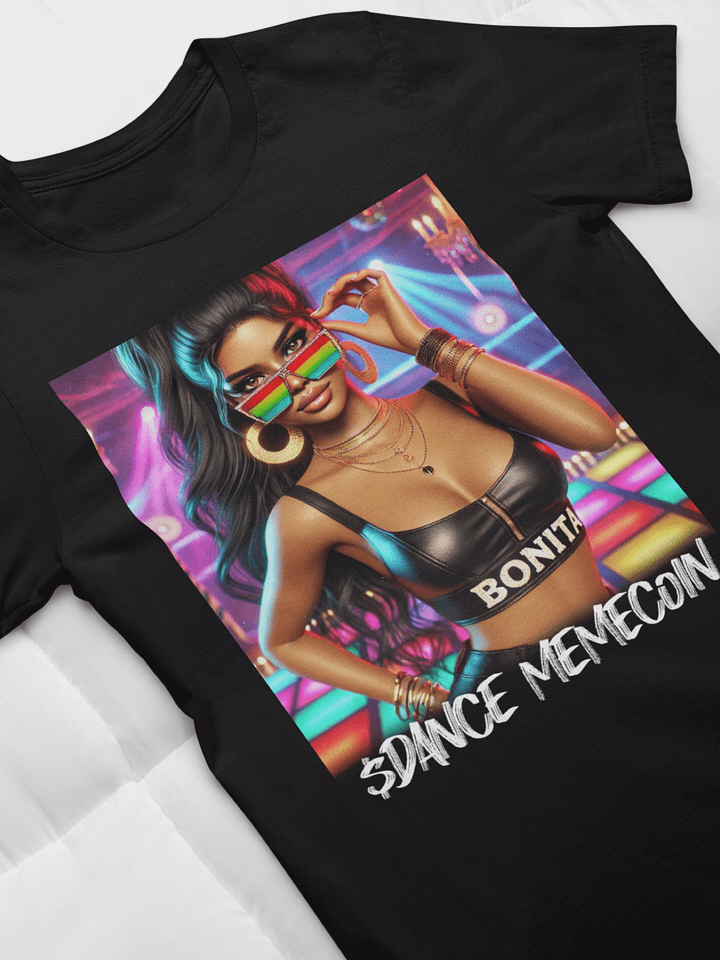 BONITA - DANCE MEMECOIN - PREMIUM TEE - BLACK product image (1)