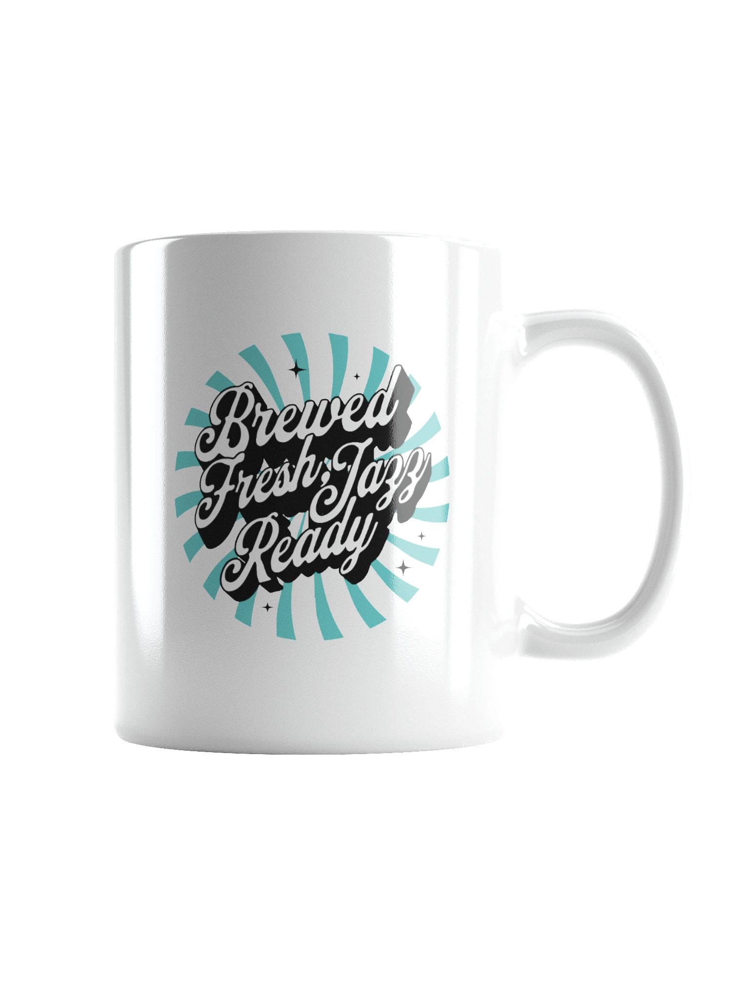 Brewed Fresh, Jazz Ready – Vintage Coffee Mug product image (2)