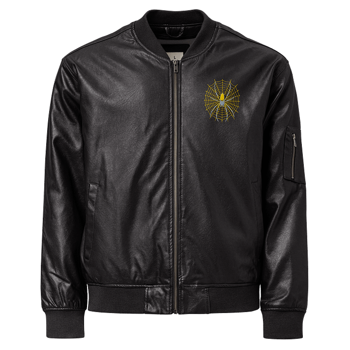 Orb Weaver Leather Bomber Jacket product image (1)