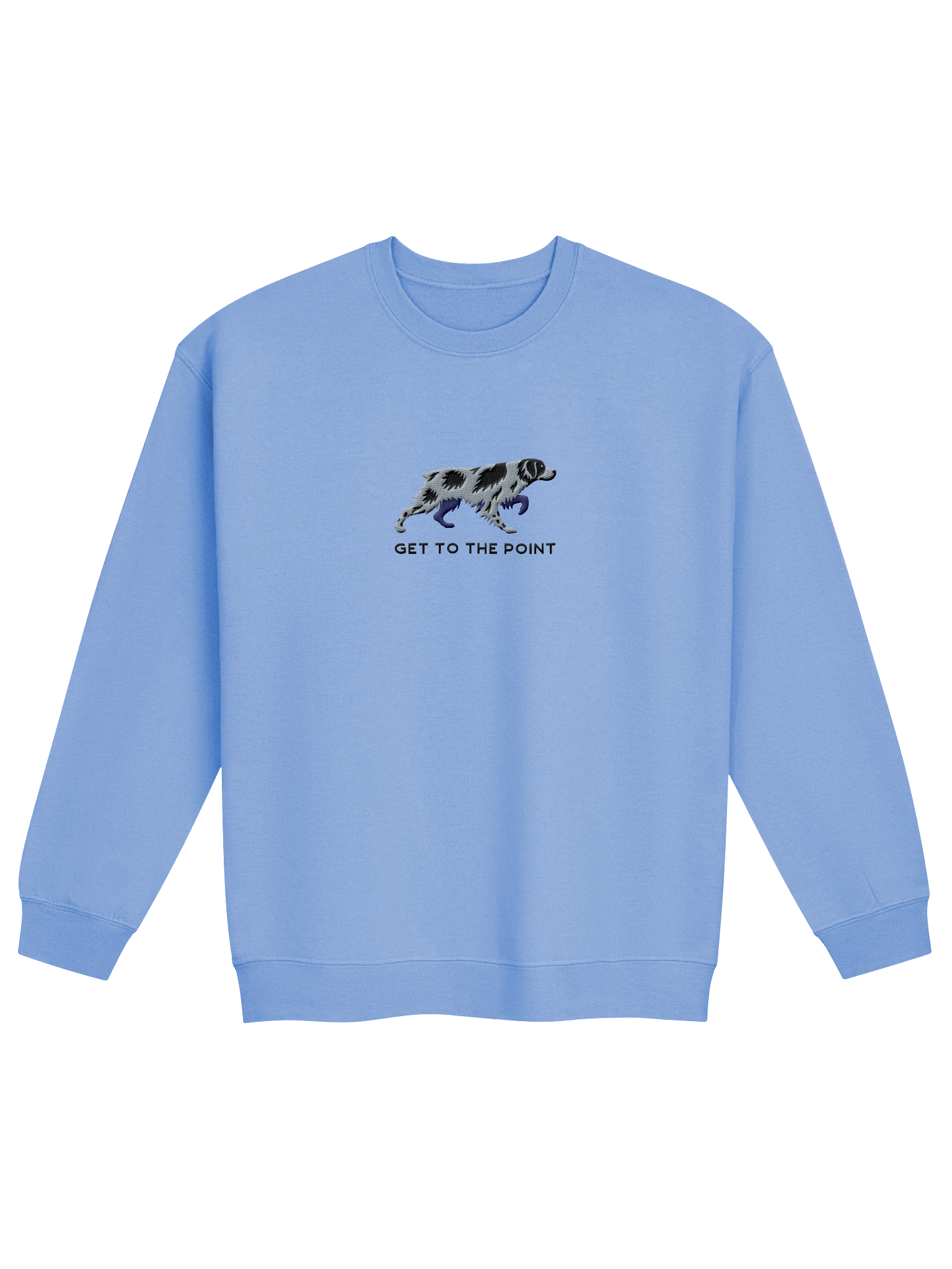 Get to the Point Sweatshirt (Embroidered) of a Brittany Spaniel(Roan) product image (9)