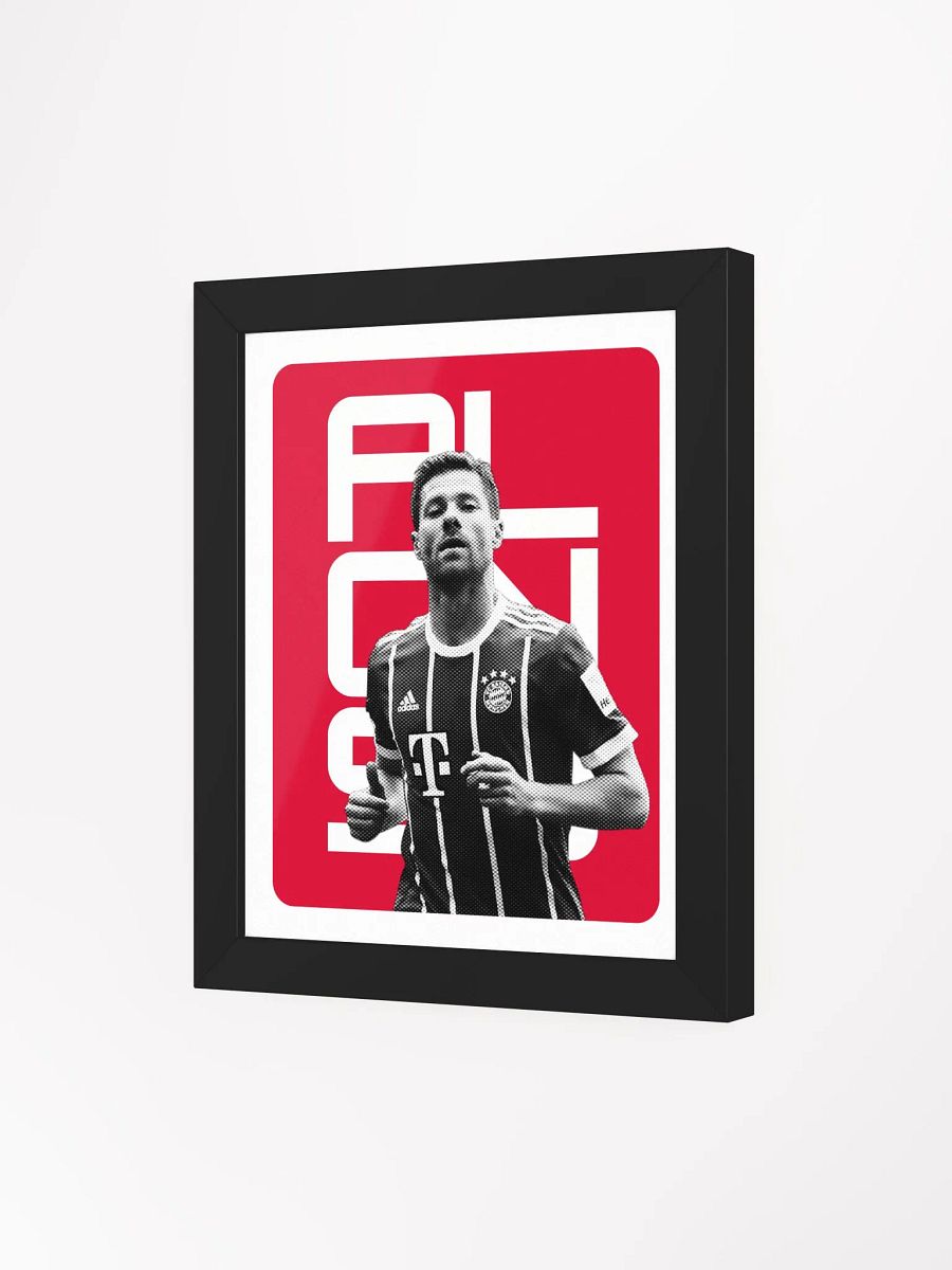 Xabi Alonso BW Bayern Munich Name Art Framed Print product image (3)