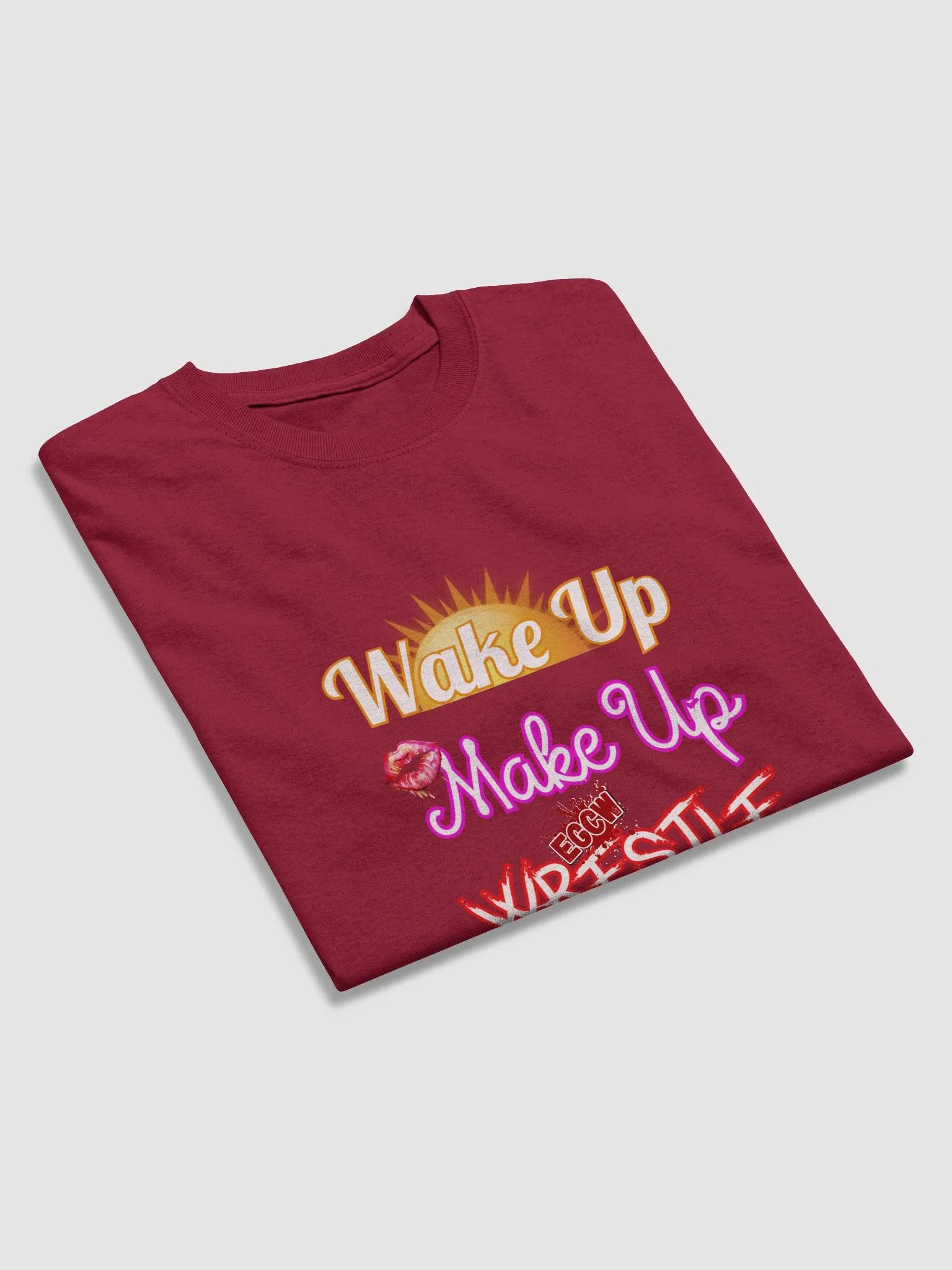 EGCW Wake Up, Make Up, Wrestle Women's T-Shirt product image (17)