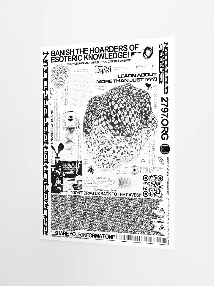 Banish The Hoarders of Esoteric Knowledge Poster! product image (2)