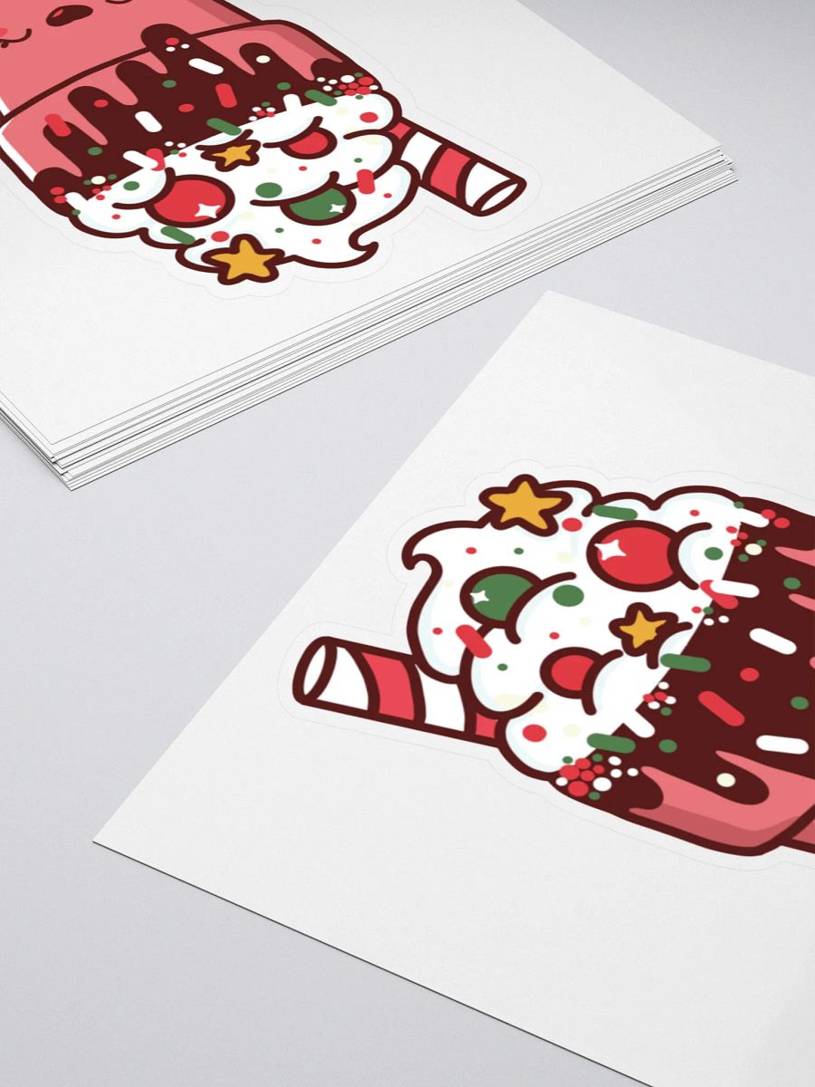 Cute Kawaii Hot Chocolate Kiss Cut Sticker product image (4)