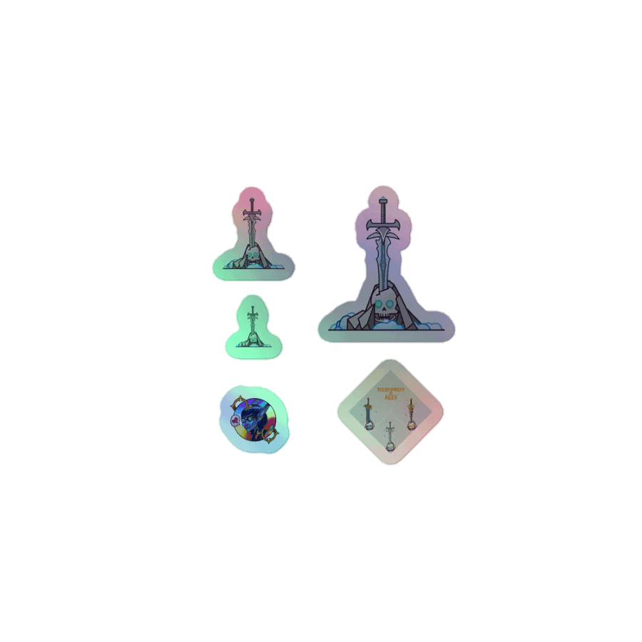 Sword in the Skull - Lich Variation - Holo Sticker Sheet product image (1)