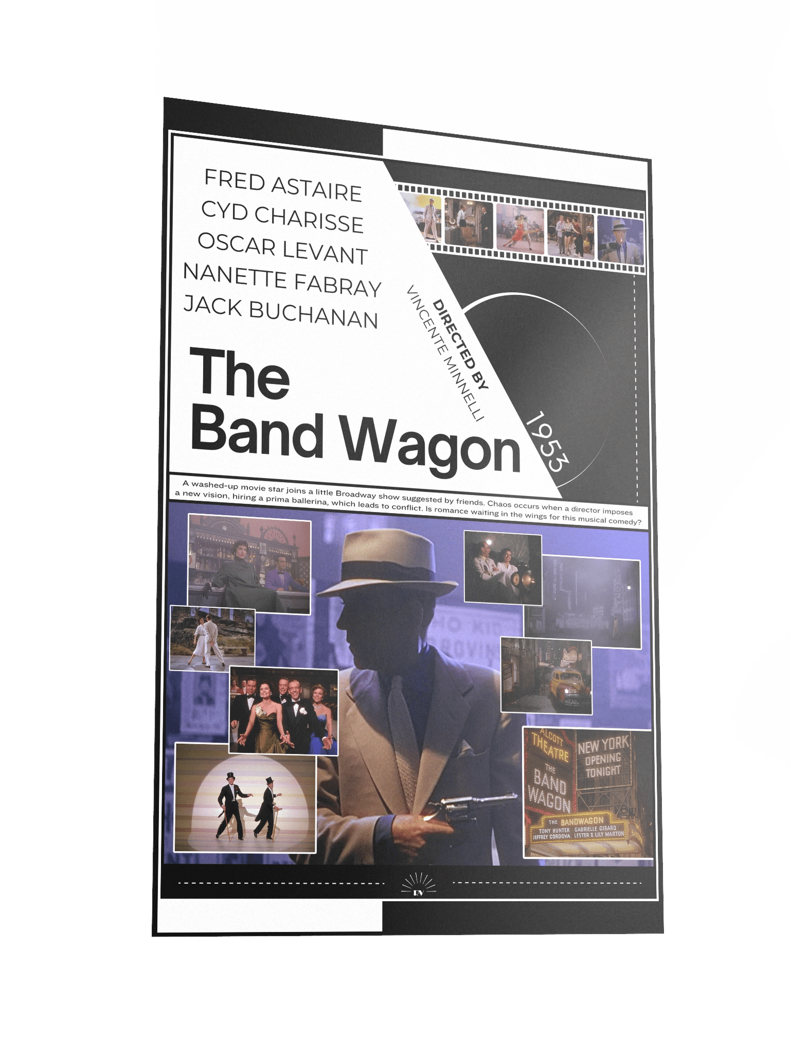 The Band Wagon with Fred Astaire and Cyd Charisse 1953 | Movie Poster | 12x18 Wall Art product image (2)