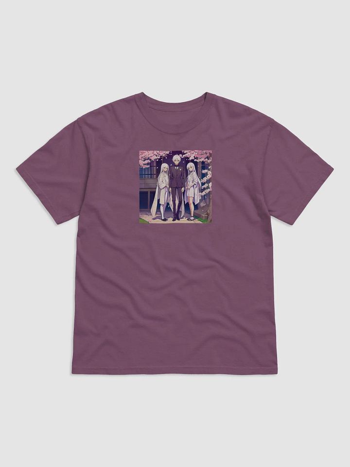 Cute Anime Guy Cherry Blossoms T-Shirt product image (2)