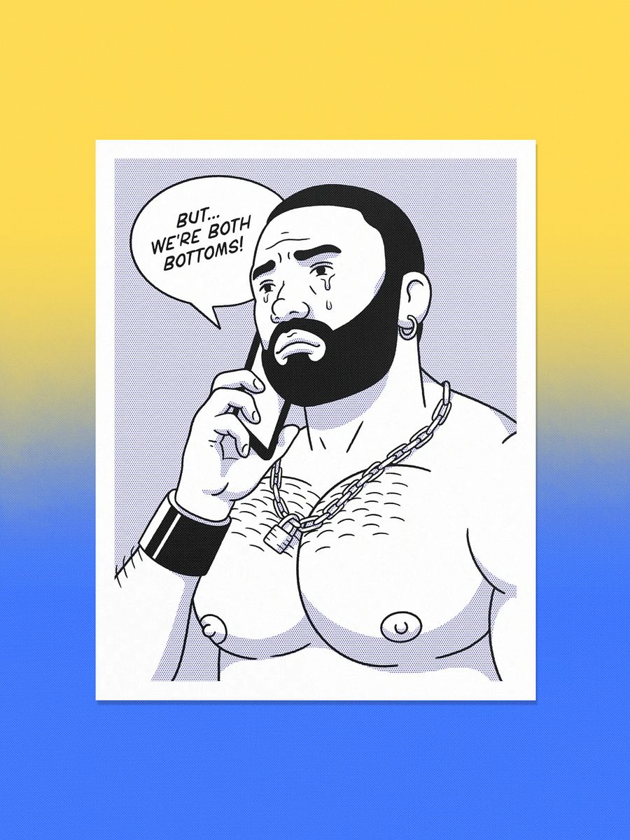 "But We're Both Bottoms" 11x14 Print product image (1)