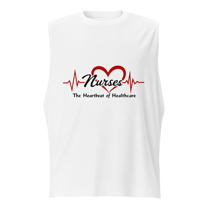 Nurses Heartbeat EKG Muscle Tank product image (1)